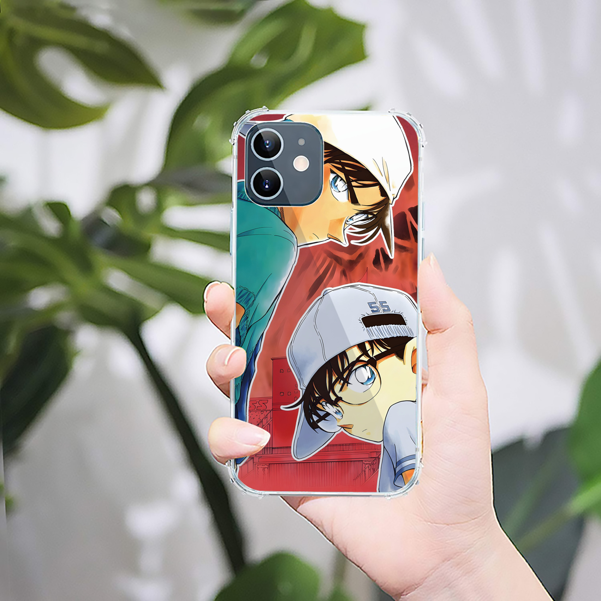 （画像用） 名探偵コナン Detective Conan 【iPhone 12シリーズ対応】透明スマホケース（クリアソフトケース）